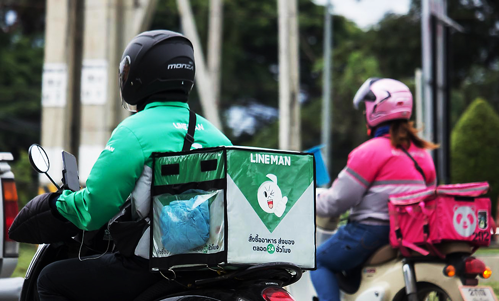 Thailand’s food delivery drivers
