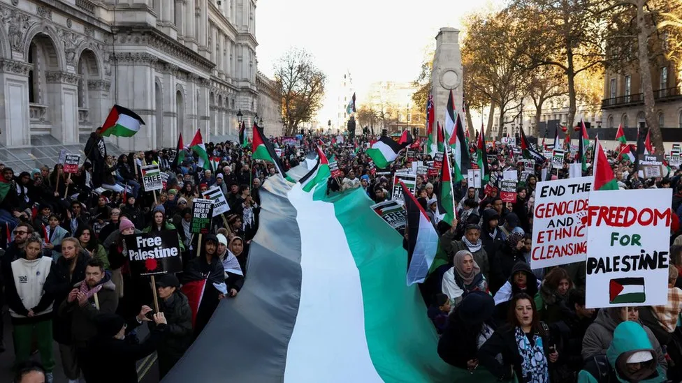 Professional-Palestinian Protest in London Requires Everlasting Ceasefire in Gaza Strip
