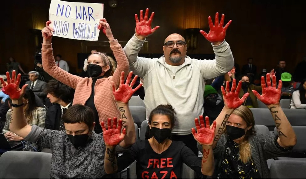 Protesters Disrupt Antony Blinken Throughout US Senate Listening to on Anti-Warfare Demonstrations